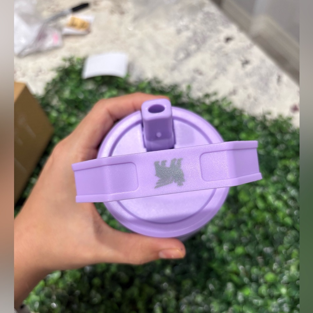 Customized Stanley Lavender Flip Straw Tumbler with Hello Kitty design - Picture 3 of 3